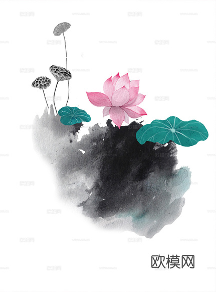 中式装饰画挂画下载(渲染图2)