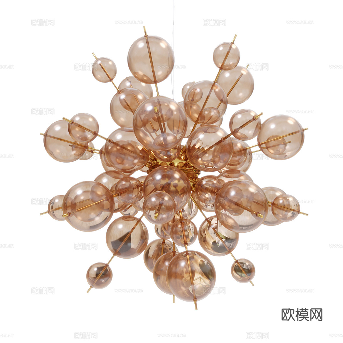 异形吊灯3d模型下载