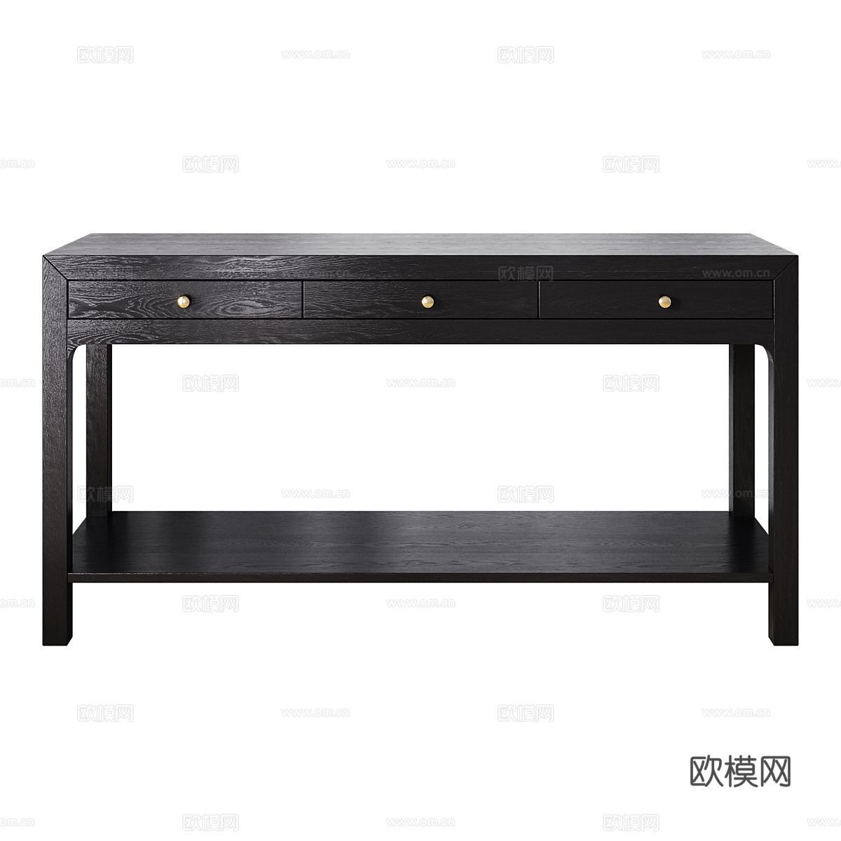 新中式 McGee &amp; Co Allen 黑色端景台3d模型