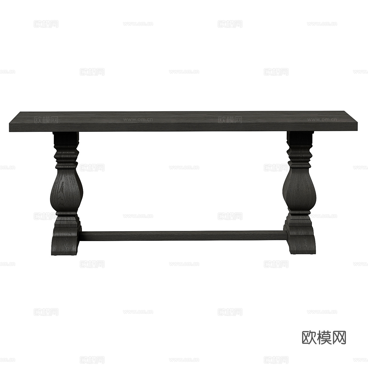 美式复古 Arhaus 端景台3d模型
