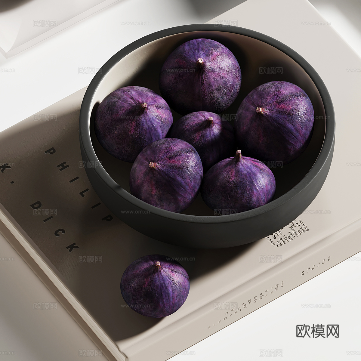 现代奶油风饰品摆件组合3d模型