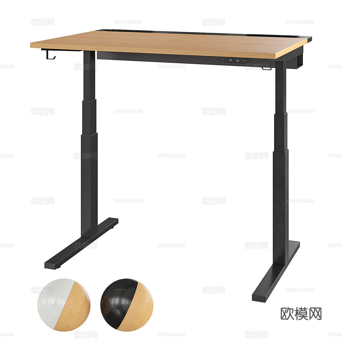 宜家 Desk Mittzon 升降式书桌3d模型