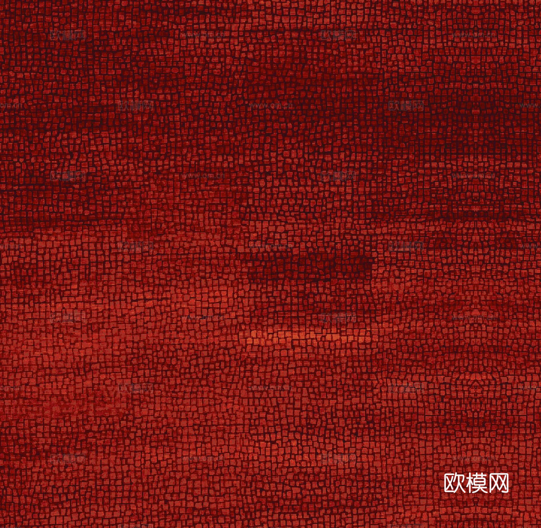 现代风小众红色地毯