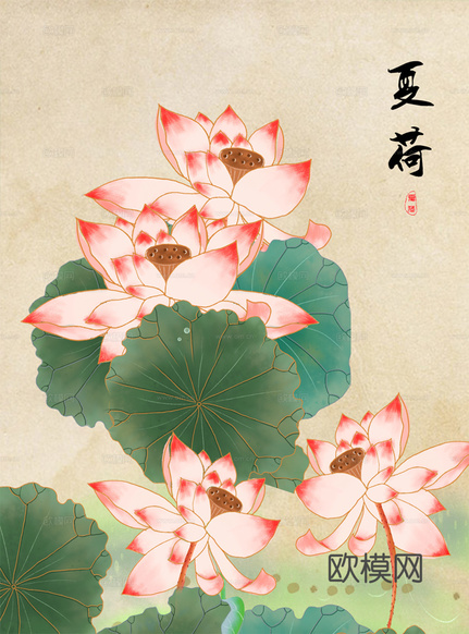 中式装饰画挂画下载(渲染图1)