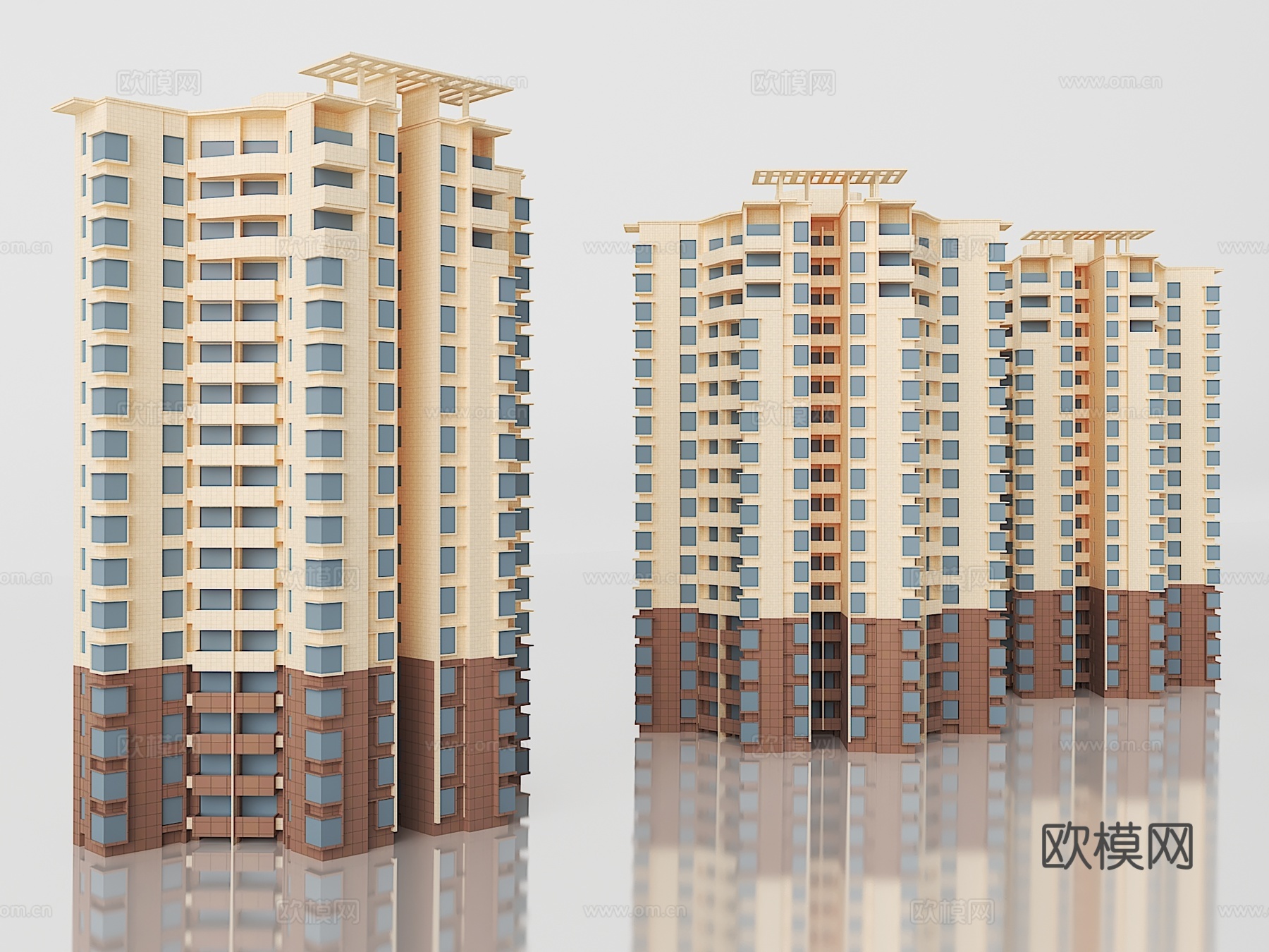住宅楼房3d模型