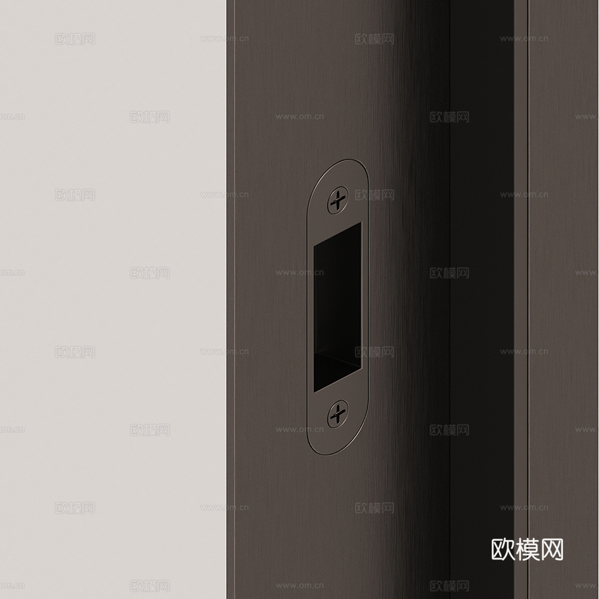 现代极简 隐形门3d模型