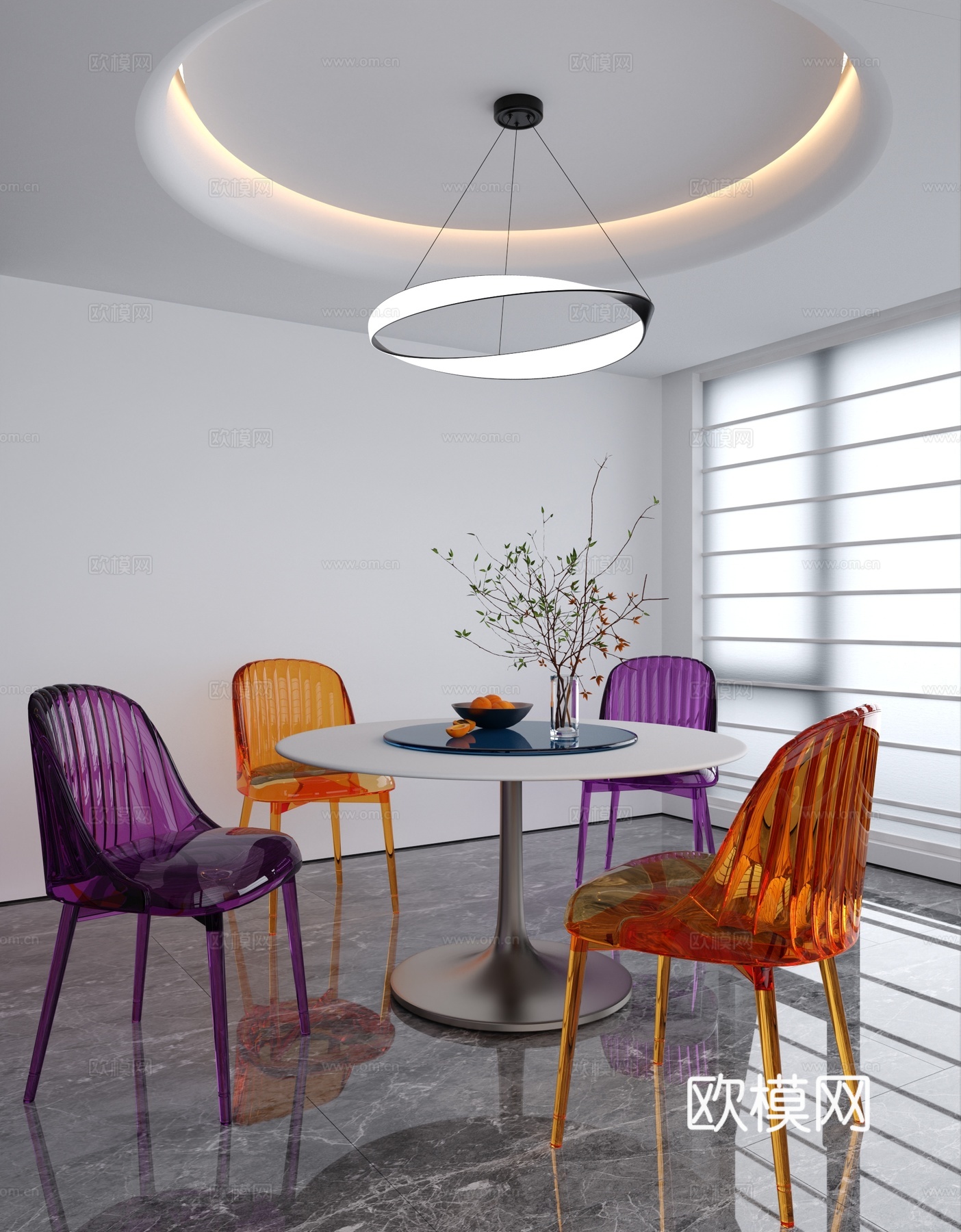 休闲桌椅3d模型