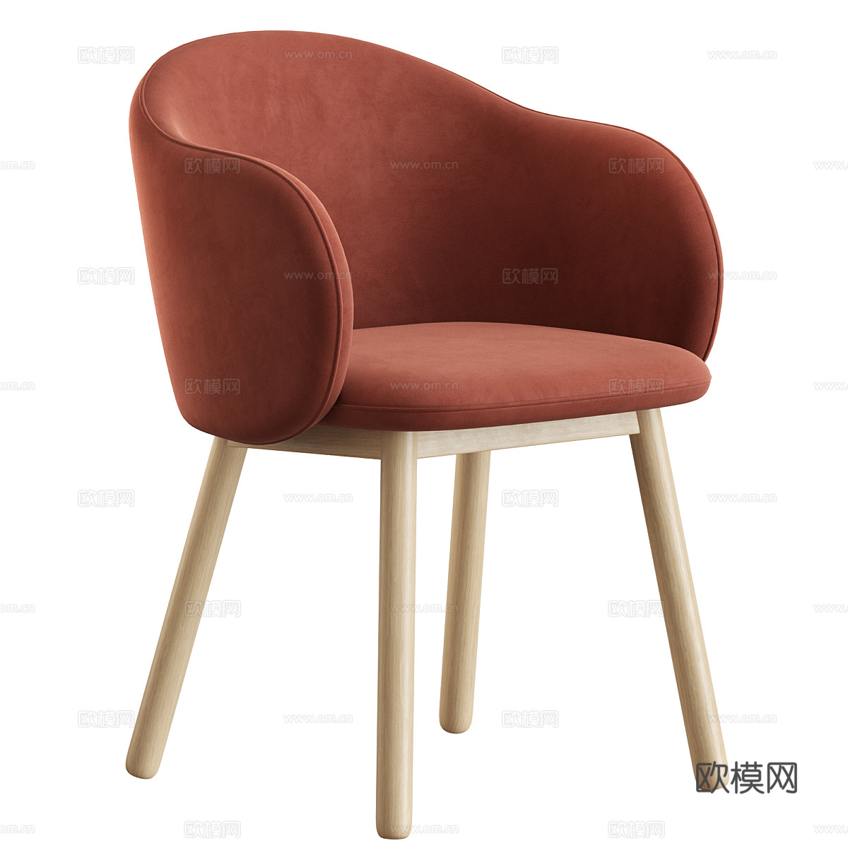 现代奶油风 Lover Artu 椅子3d模型