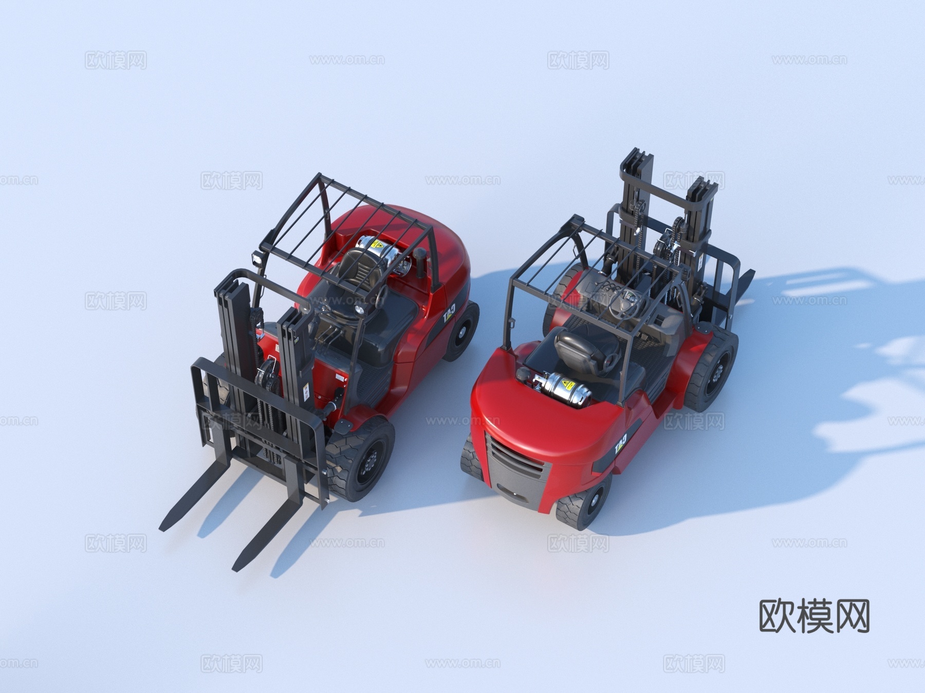 叉车 托盘搬运车 托盘车3d模型