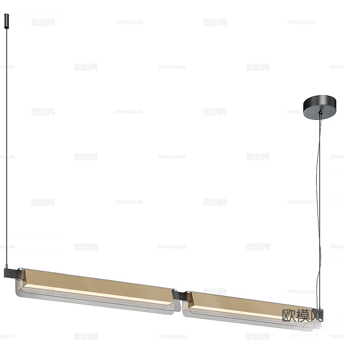 现代意式轻奢装饰吊灯3d模型