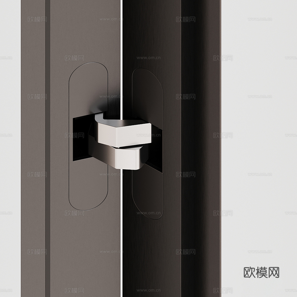 现代极简 隐形门3d模型