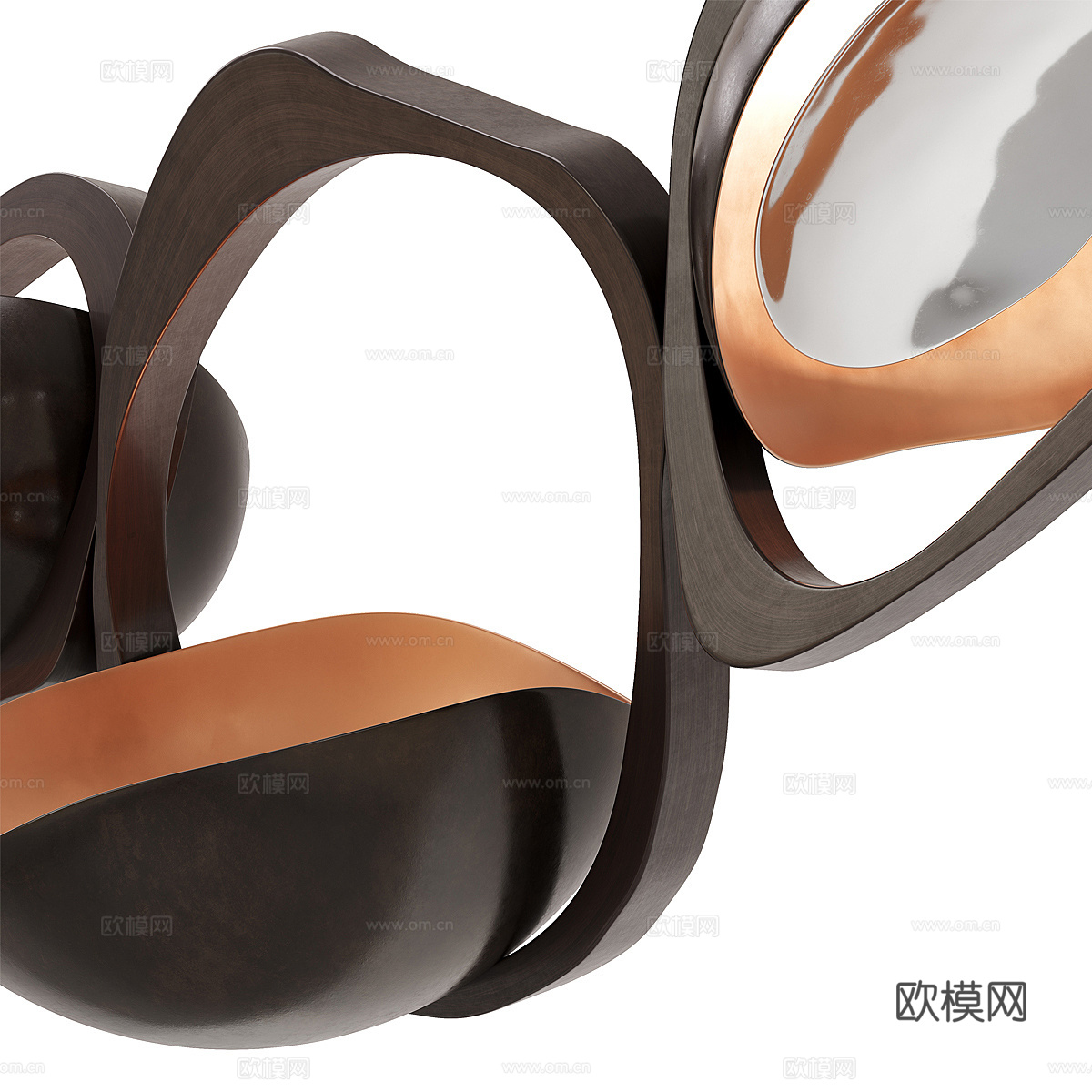 新中式轻奢 Muscularity 枝形吊灯3d模型