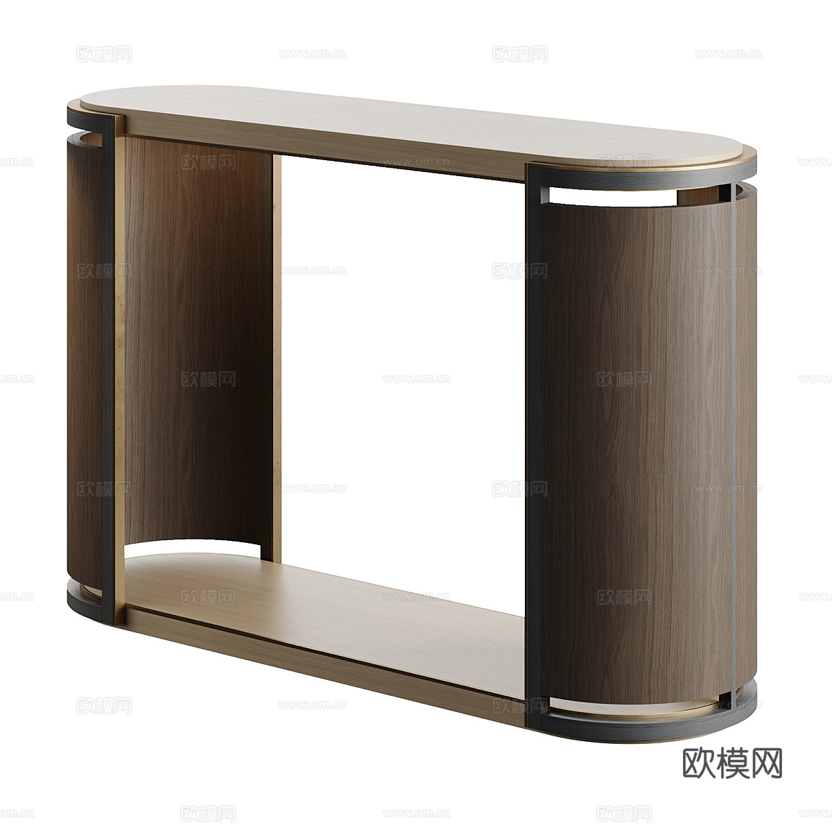 现代端景台3d模型