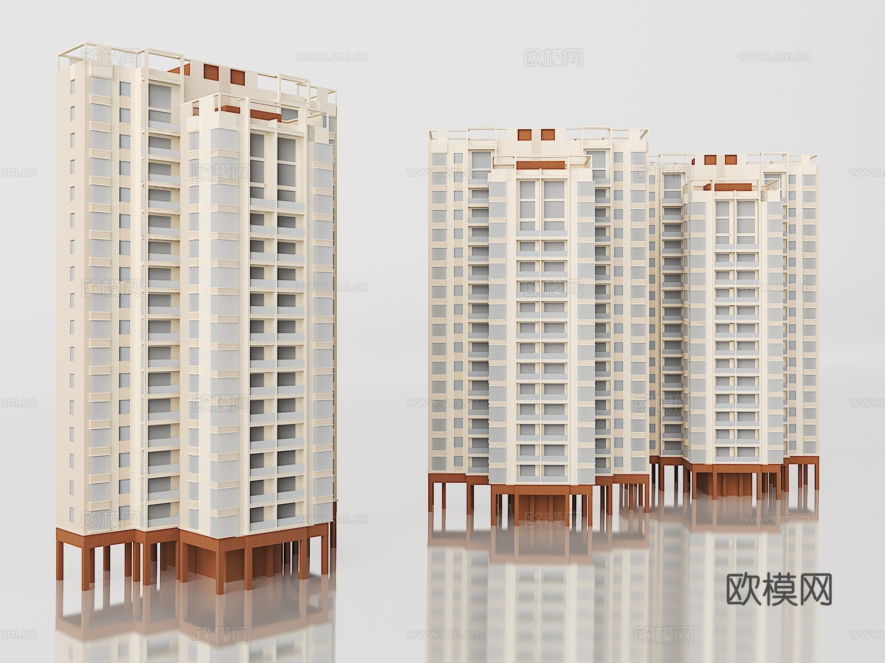 住宅楼房3d模型