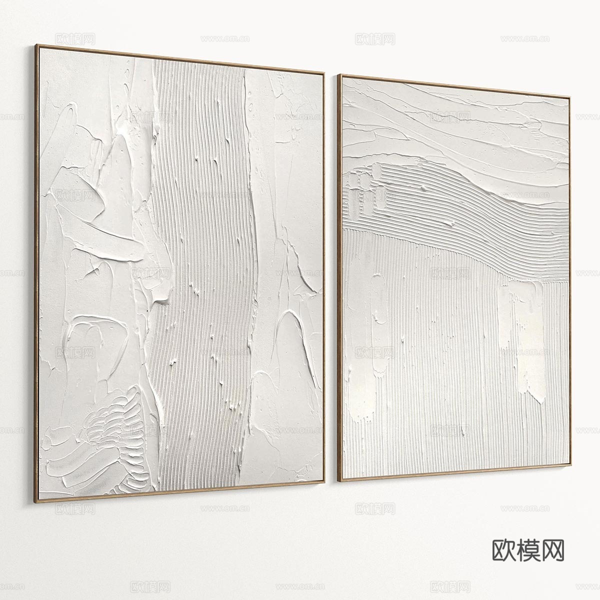 新中式装饰画 挂画3d模型