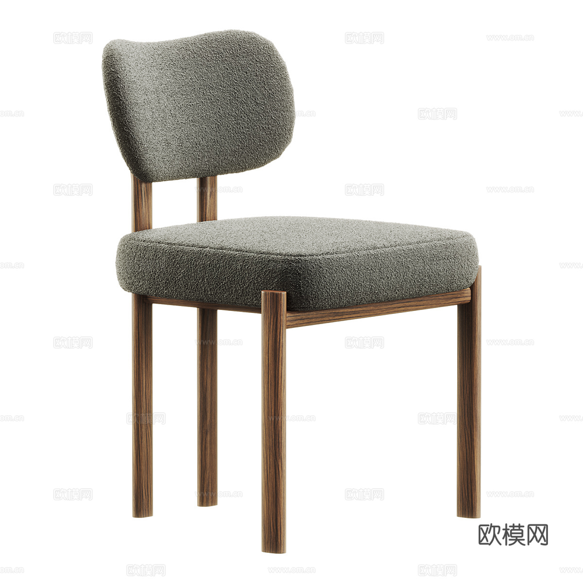 新中式 Adrien 餐椅3d模型