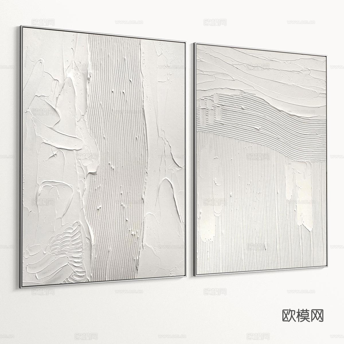 新中式装饰画 挂画3d模型