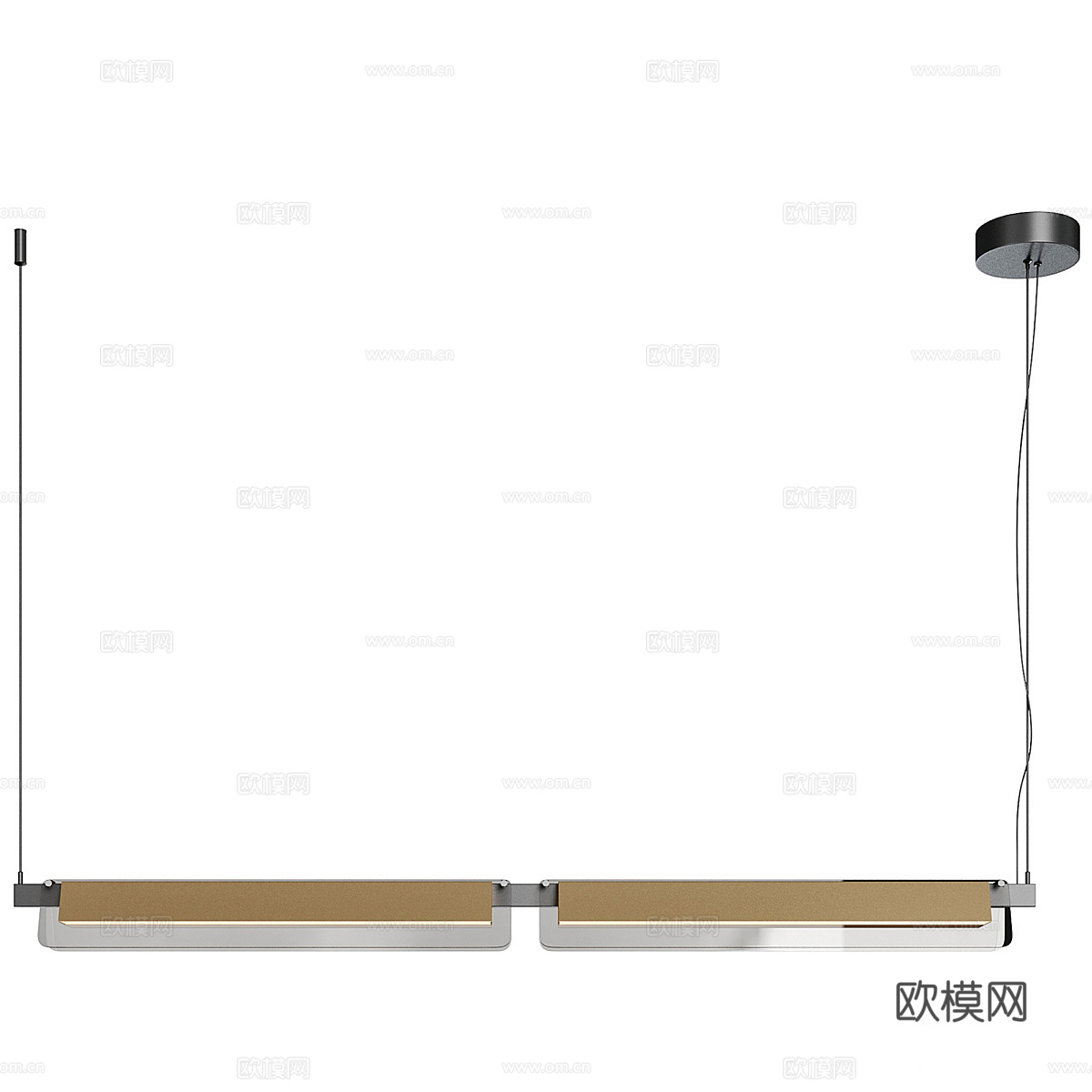 现代意式轻奢装饰吊灯3d模型