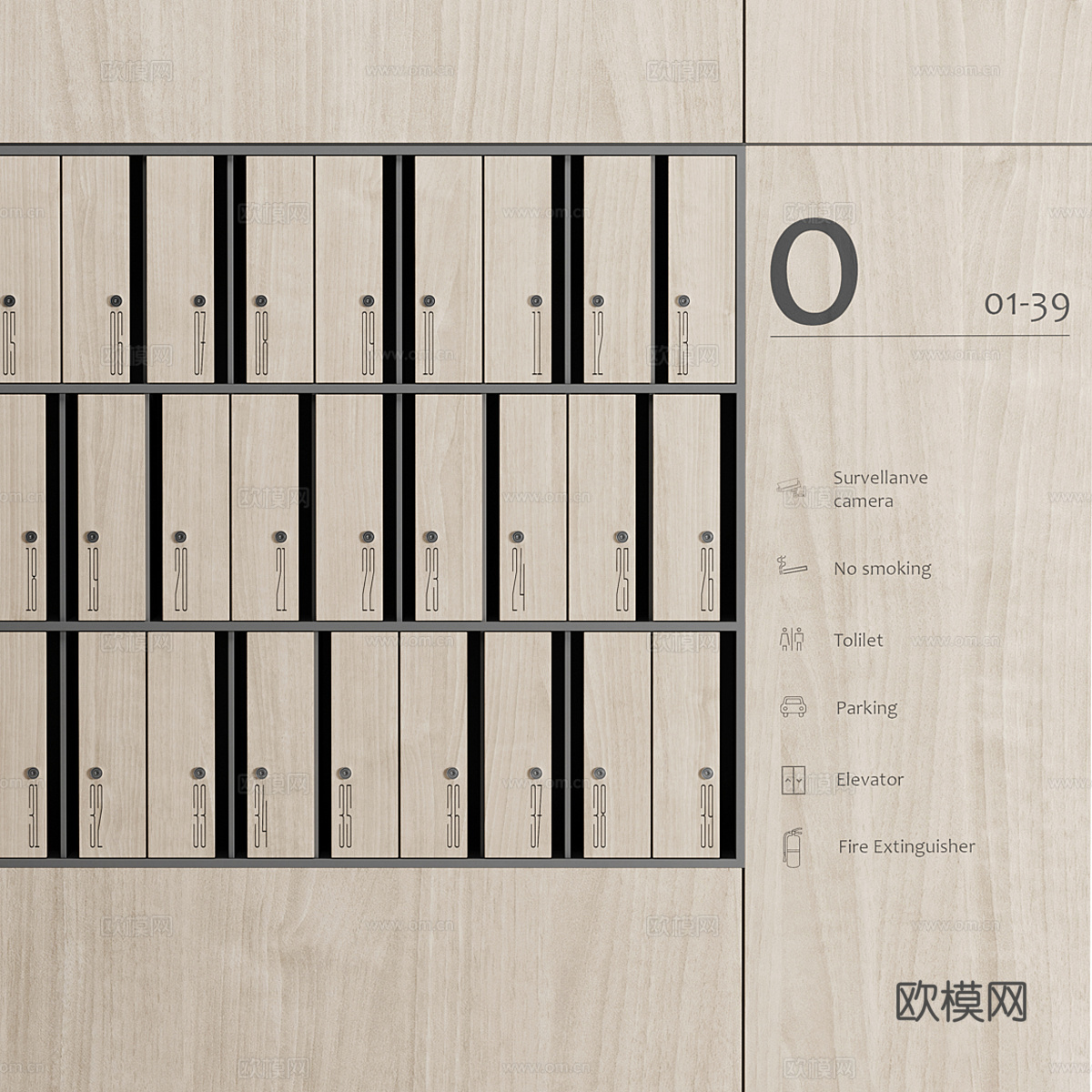 快递柜 文件柜 邮箱3d模型