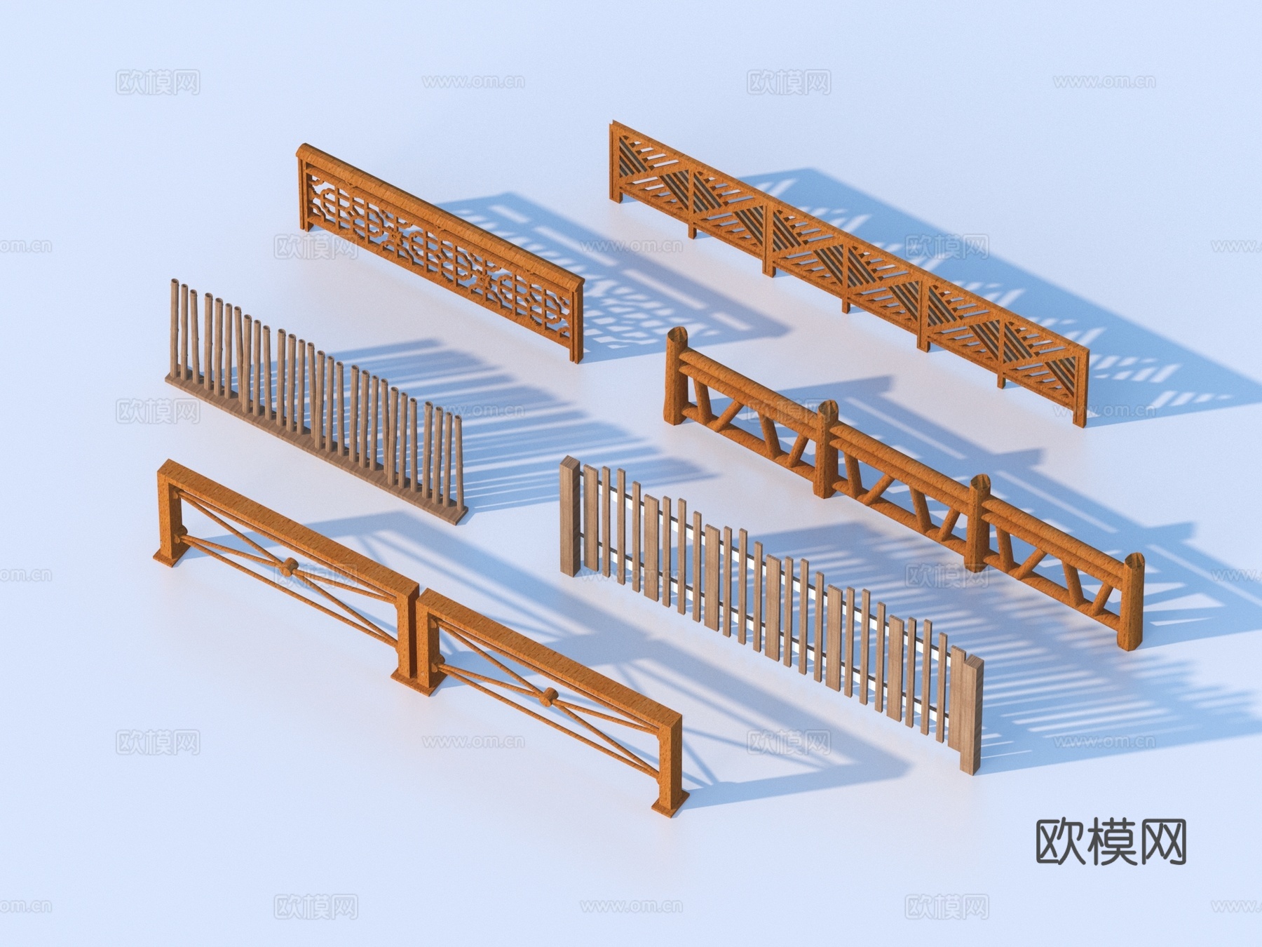 围栏 护栏 栏杆3d模型