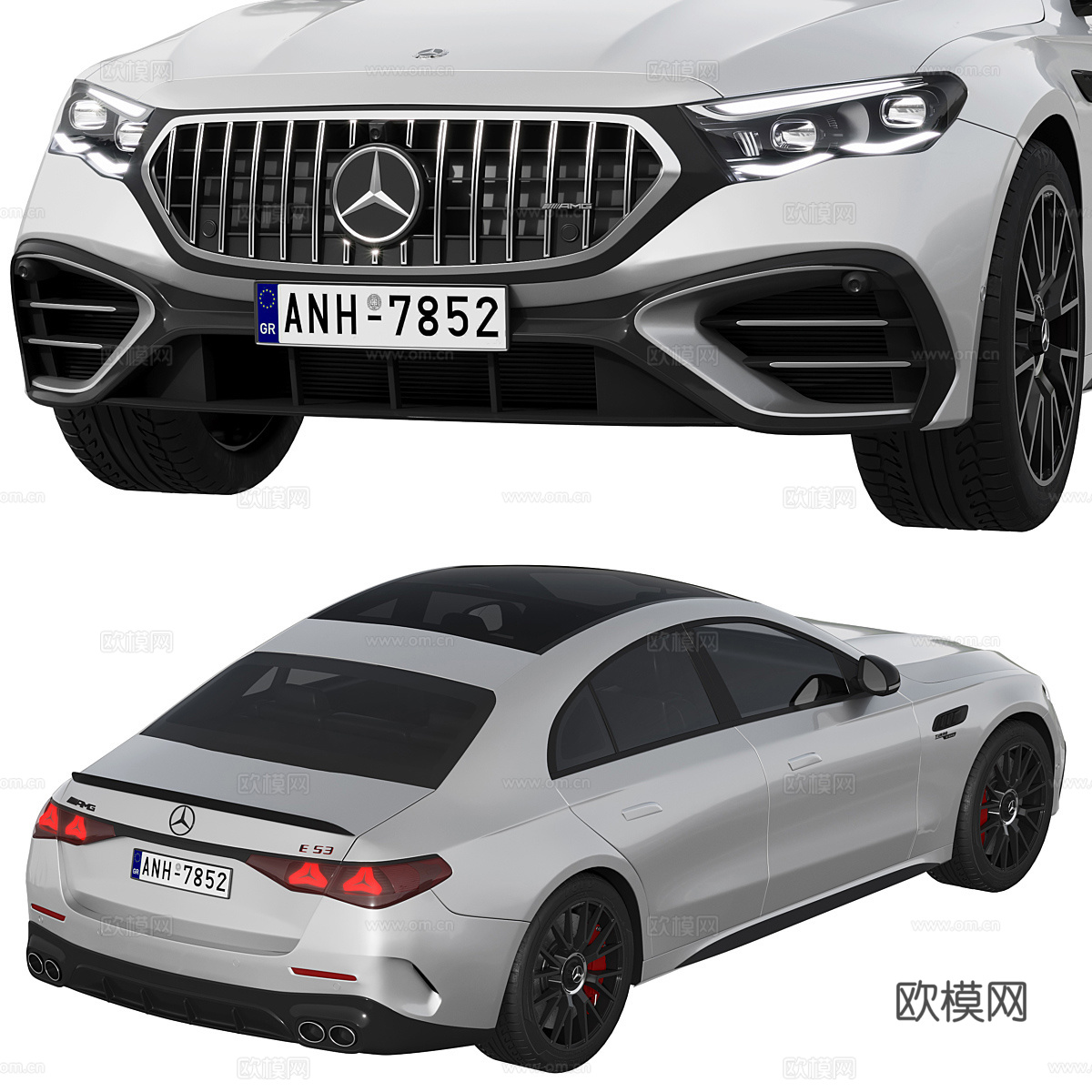 梅赛德斯-奔驰 E53 AMG 混合动力车 20243d模型