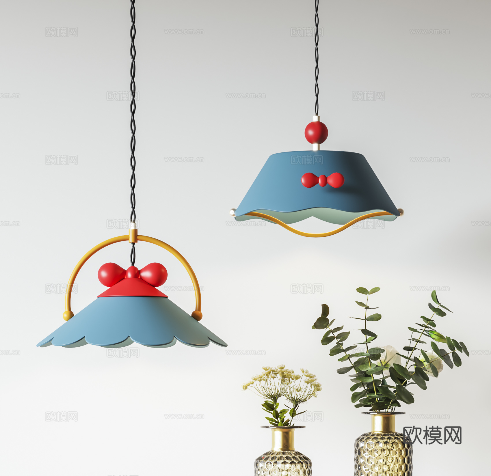 现代儿童吊灯3d模型