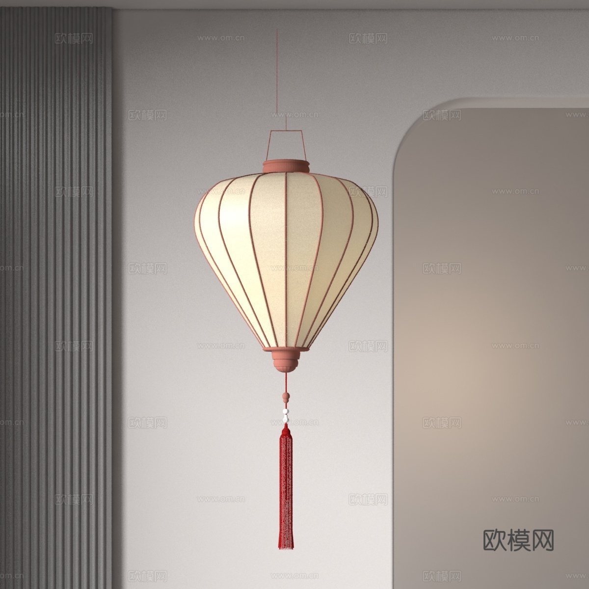 现代灯笼3d模型