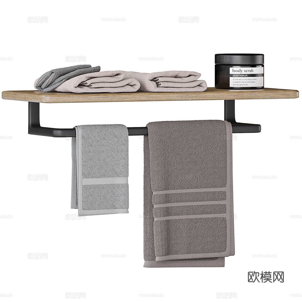 新中式浴室洗护用品3d模型