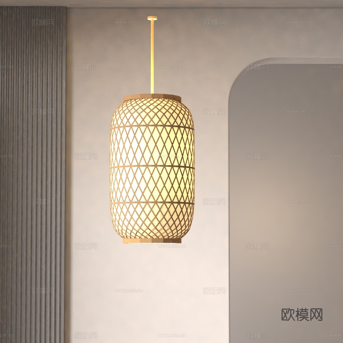 现代灯笼3d模型