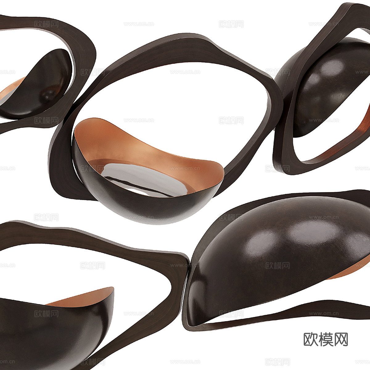 新中式轻奢 Muscularity 枝形吊灯3d模型