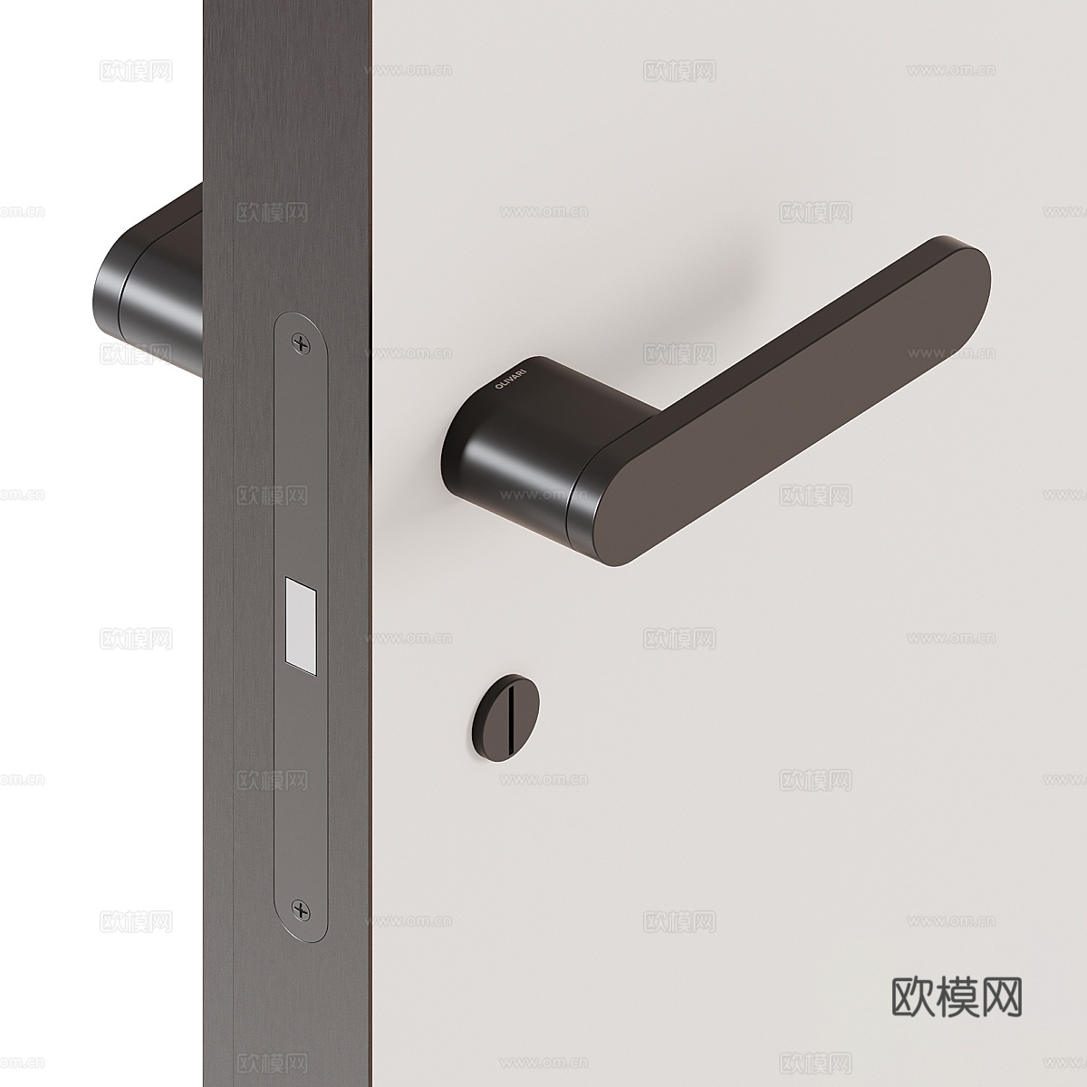 现代极简 隐形门3d模型