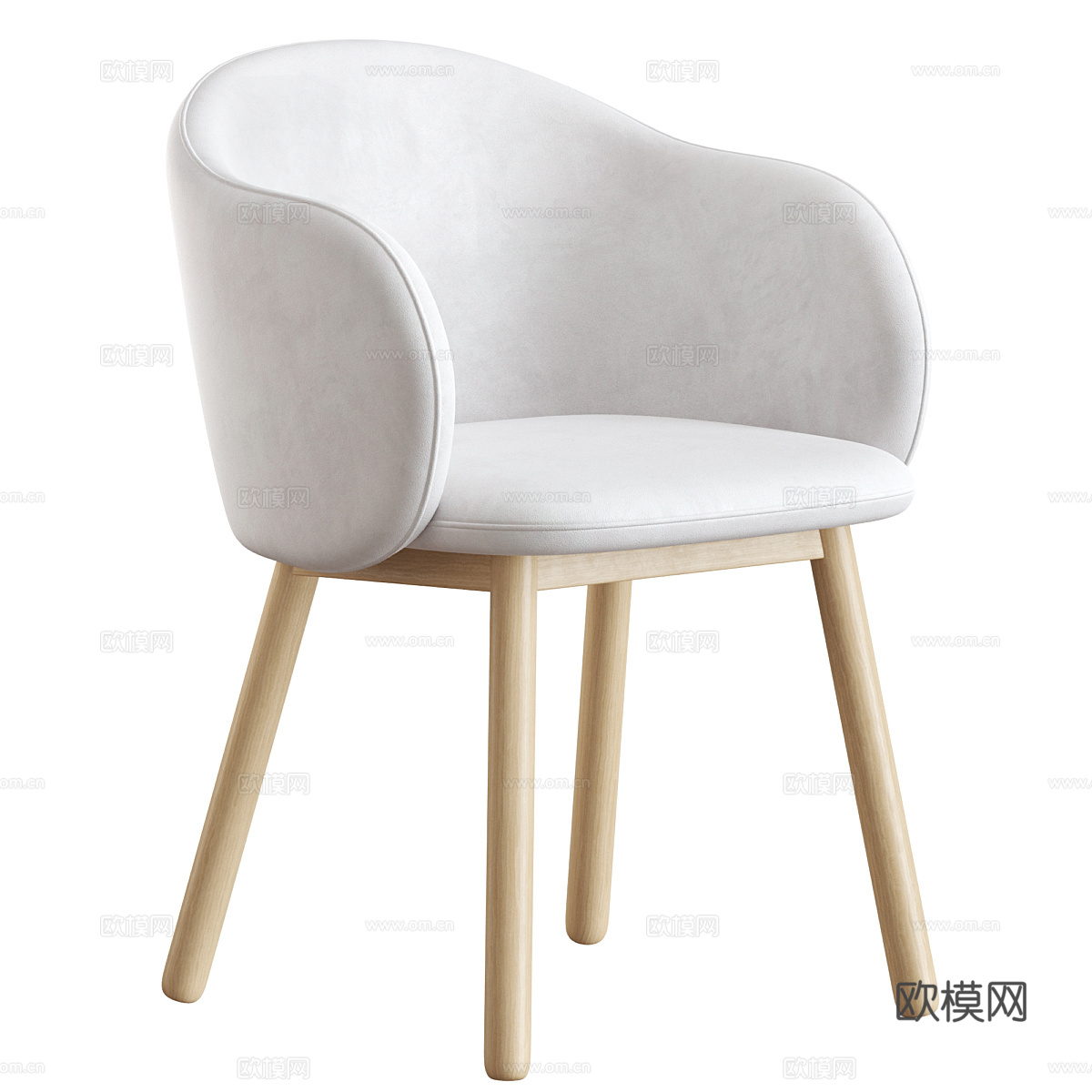 现代奶油风 Lover Artu 椅子3d模型