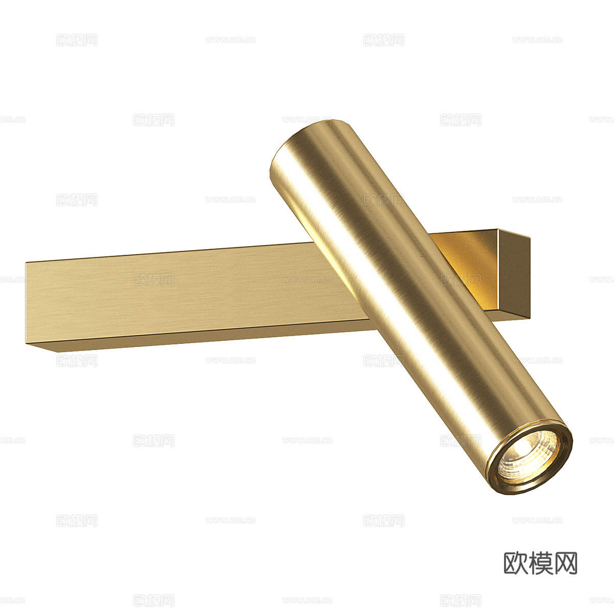 现代极简金属壁灯 阅读灯3d模型