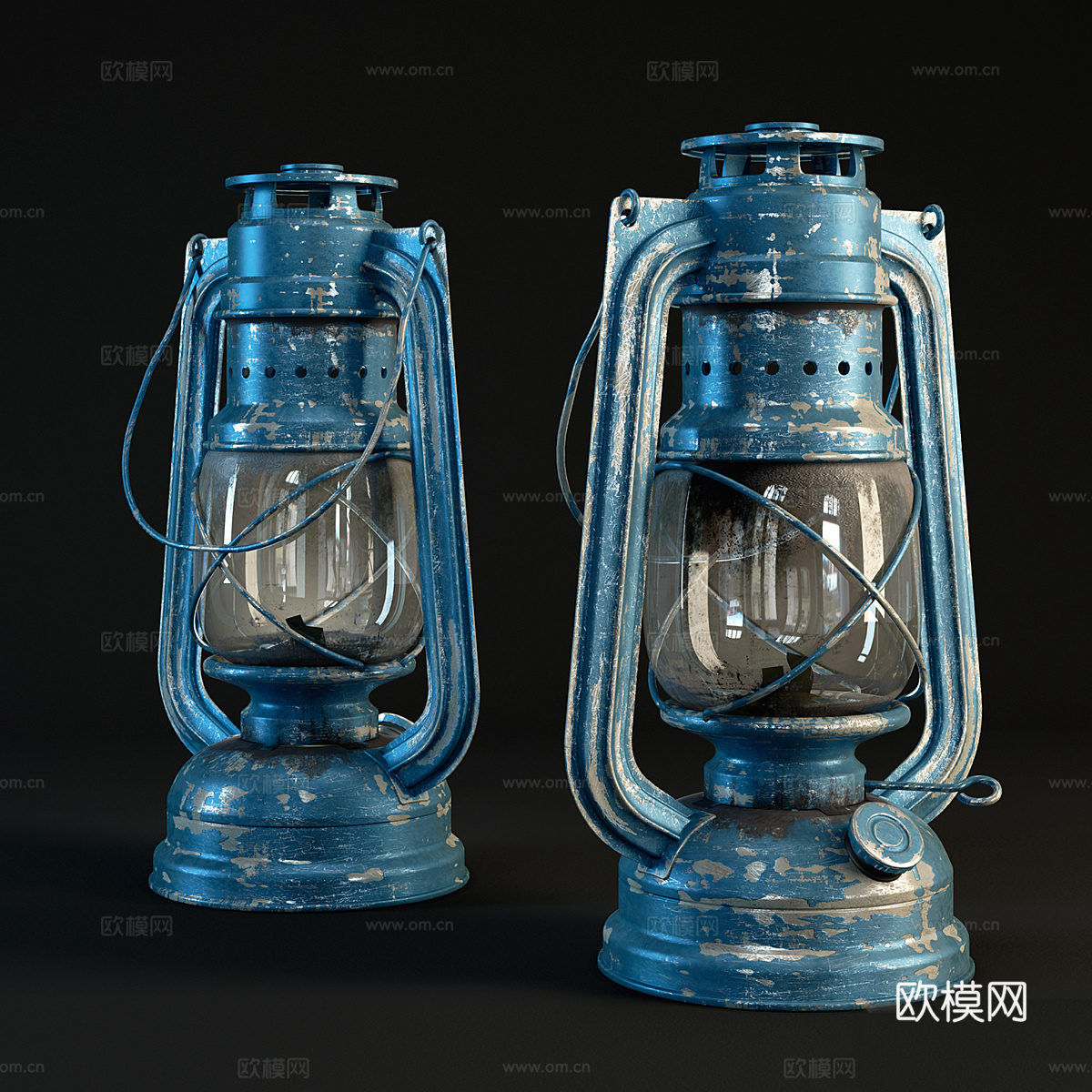煤油灯3d模型