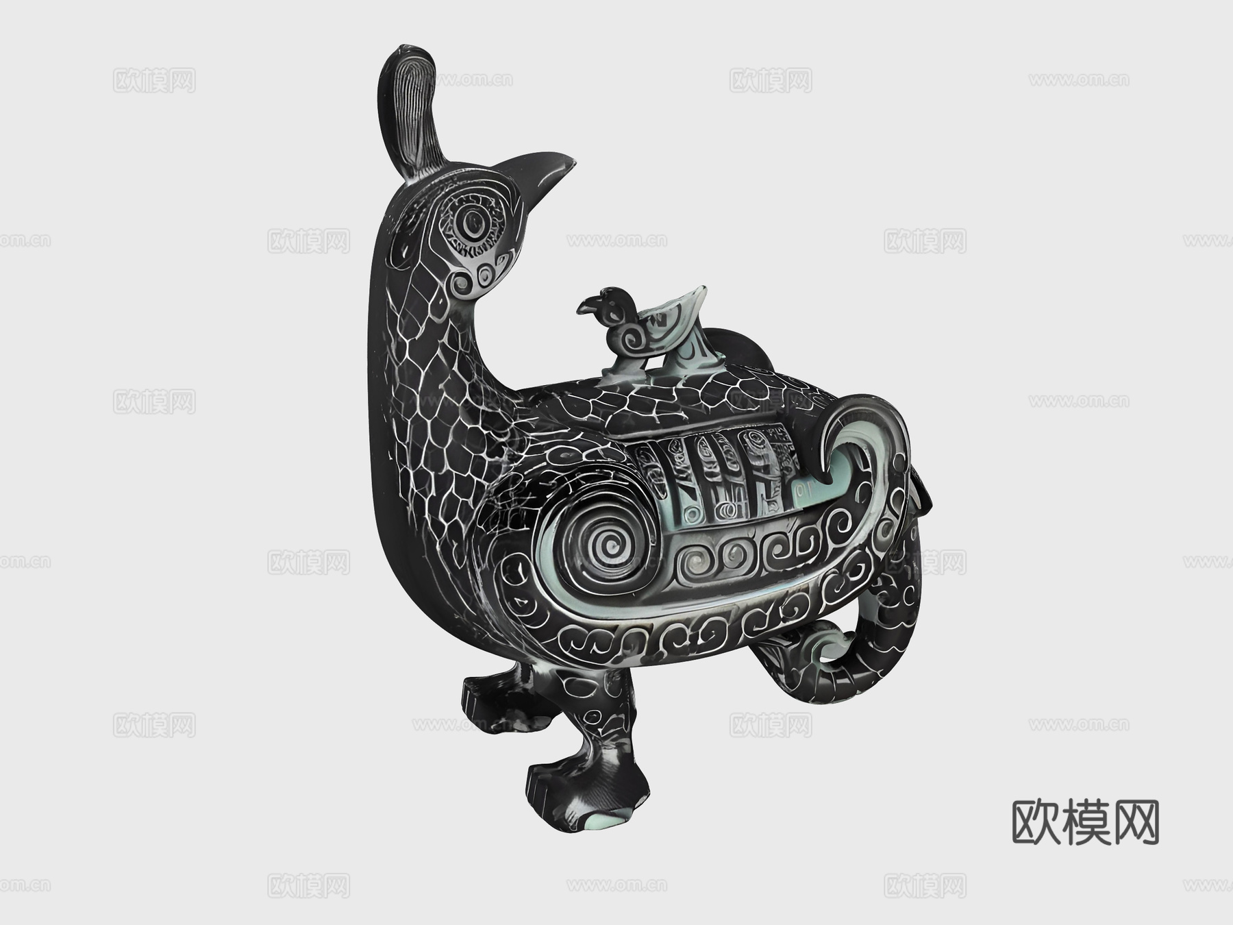 三星堆，青铜器，古董，文物，玩偶，鸟，四川元素，川剧，盖碗茶su模型