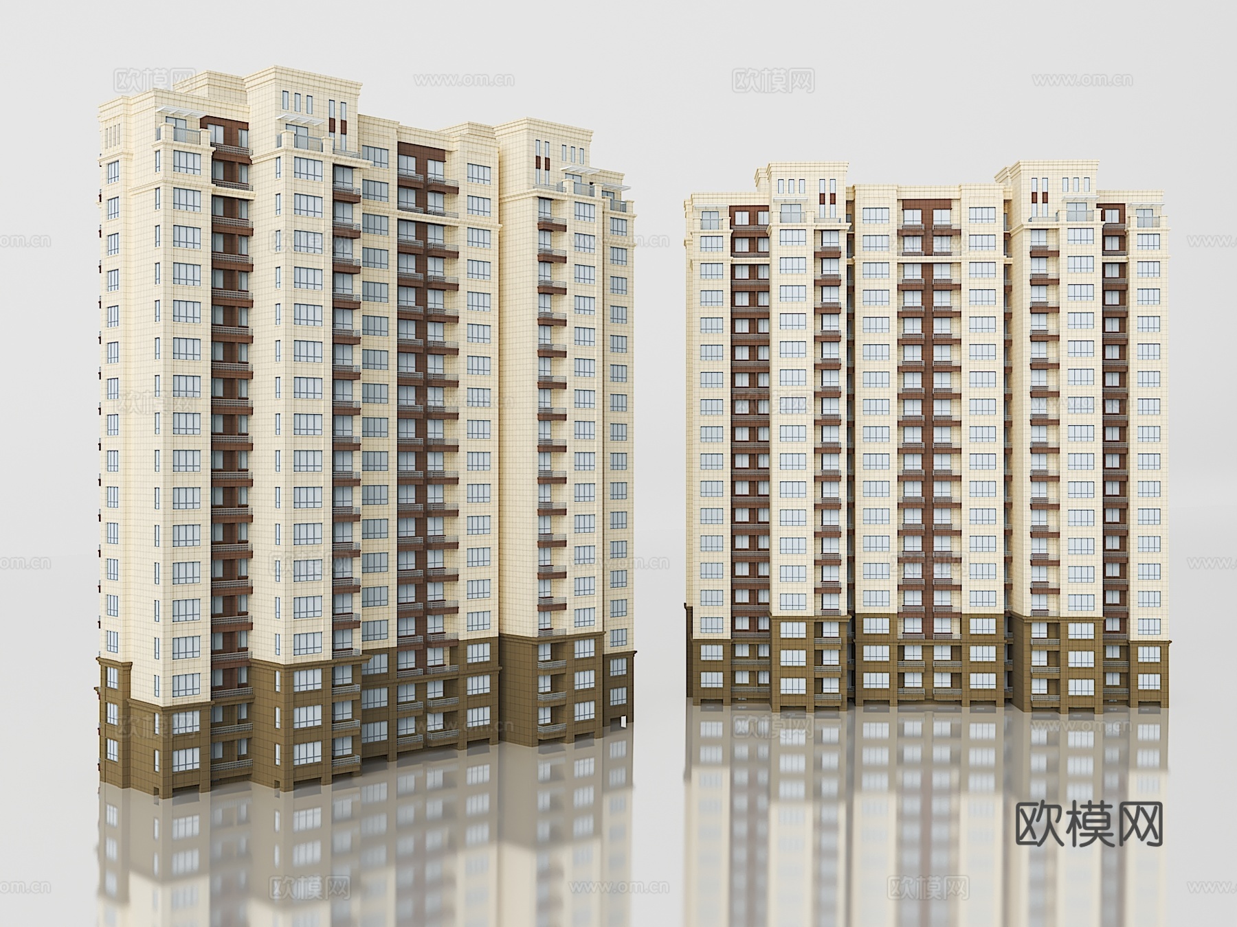 住宅楼房3d模型