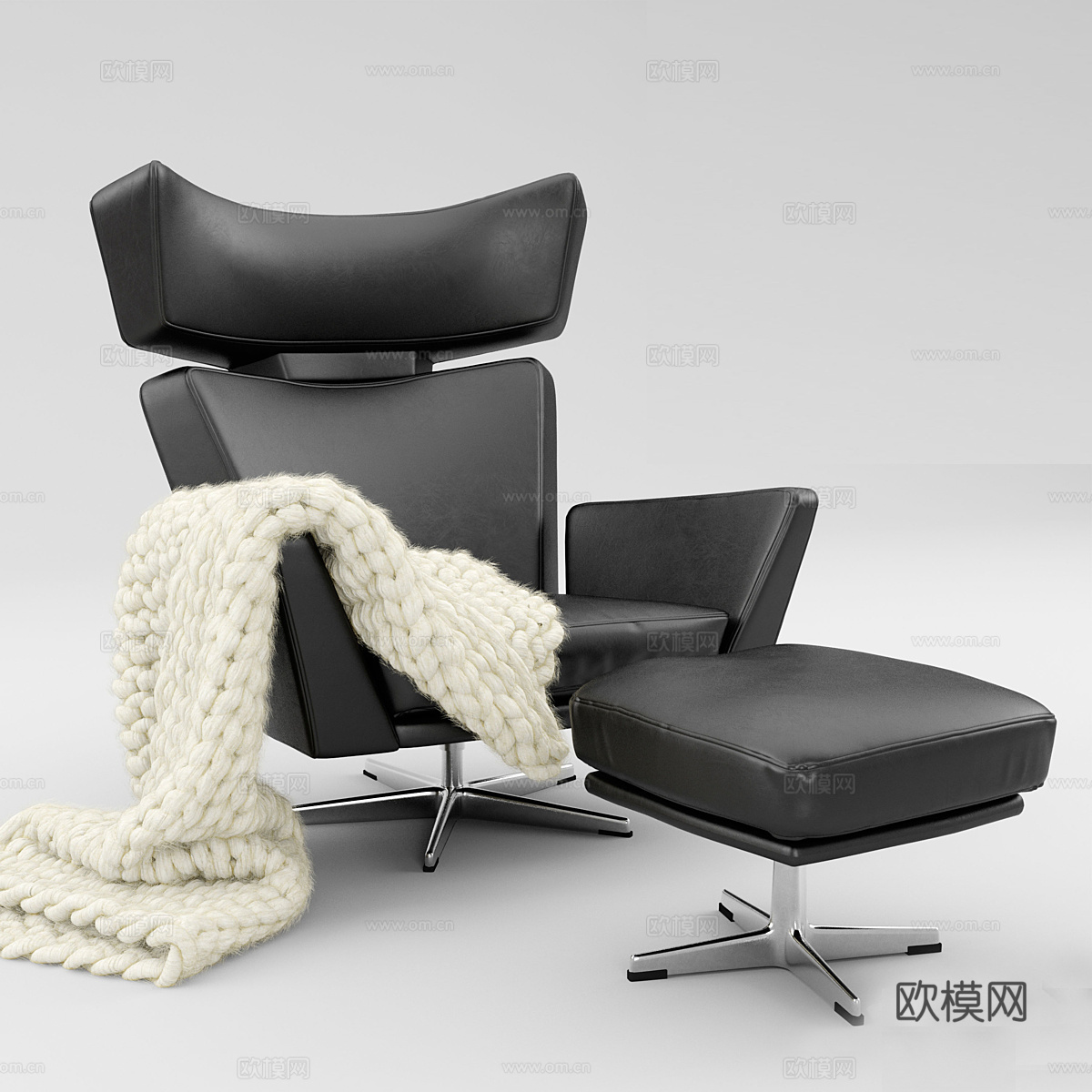 OXEN™ 扶手椅3d模型