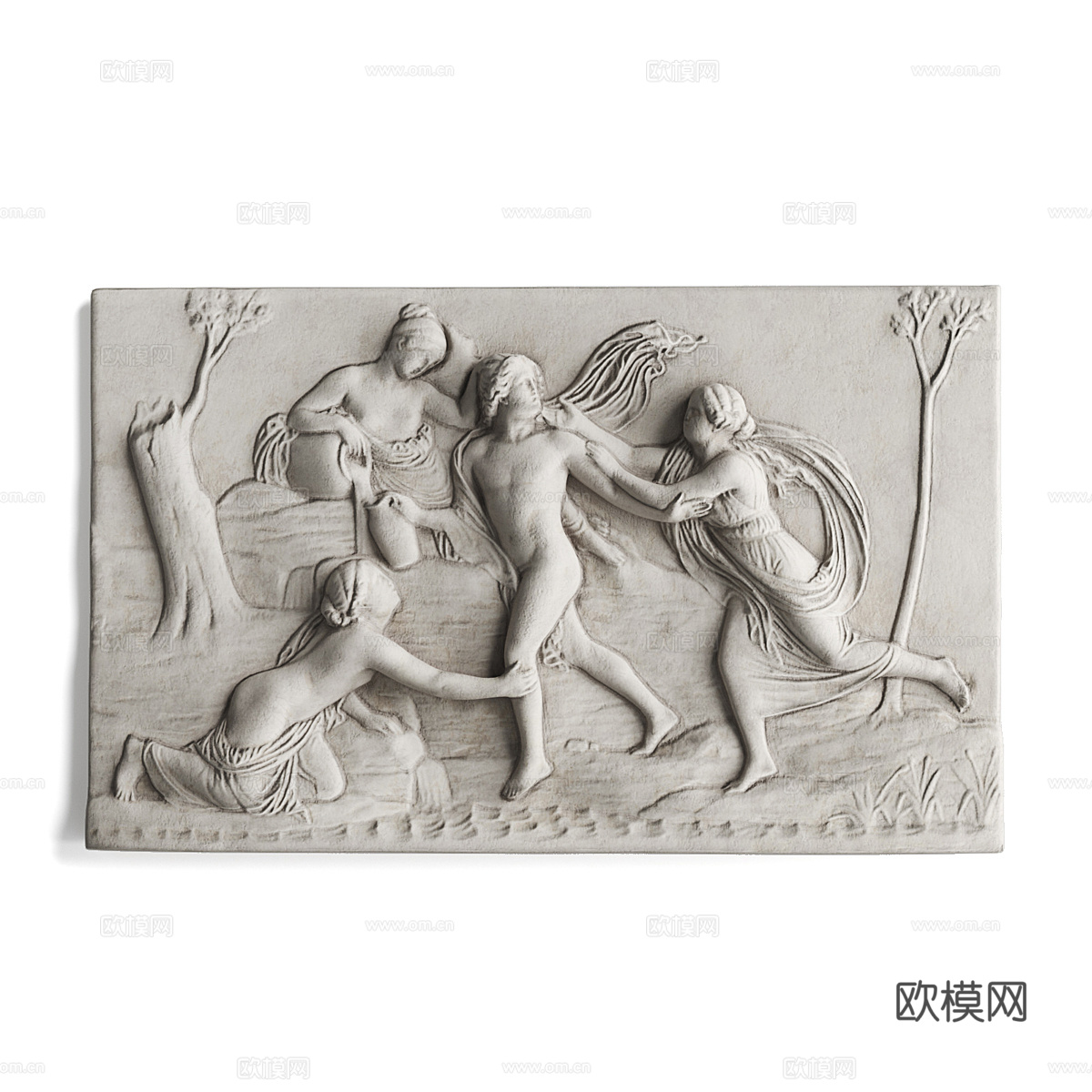 欧式法式罗马墙浮雕3d模型