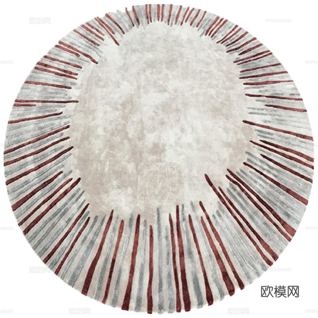 现代风圆形地毯下载