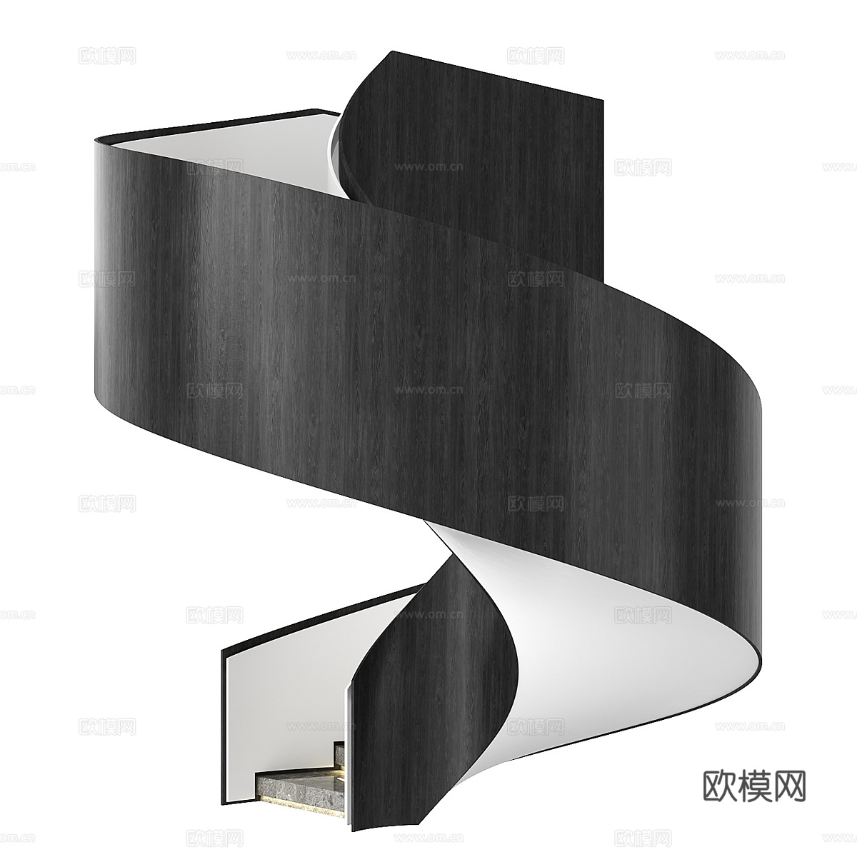 现代螺旋楼梯3d模型