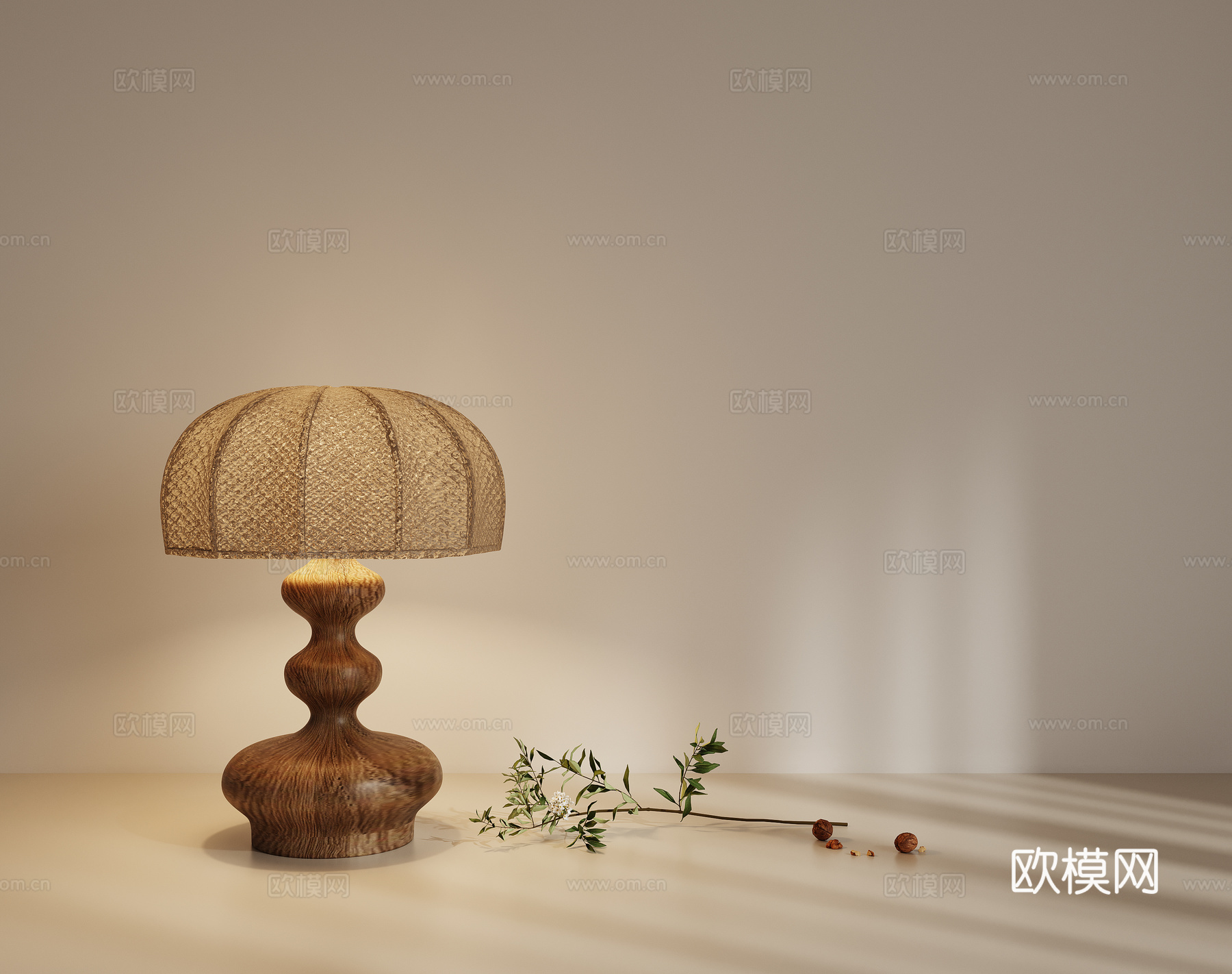 台灯su模型下载（渲染图1）