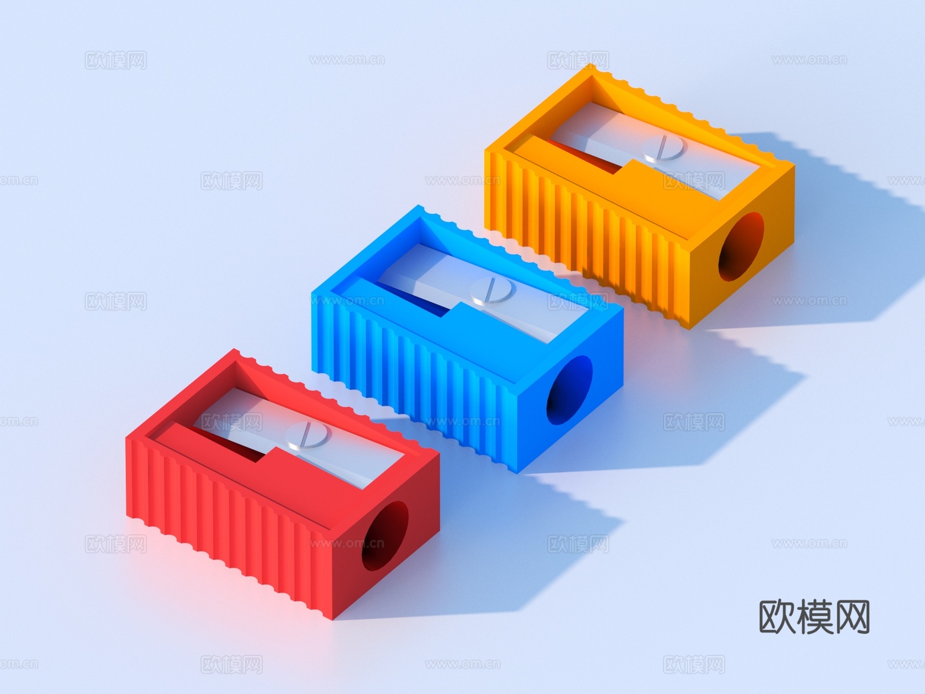 卷笔刀 塑料卷笔刀3d模型