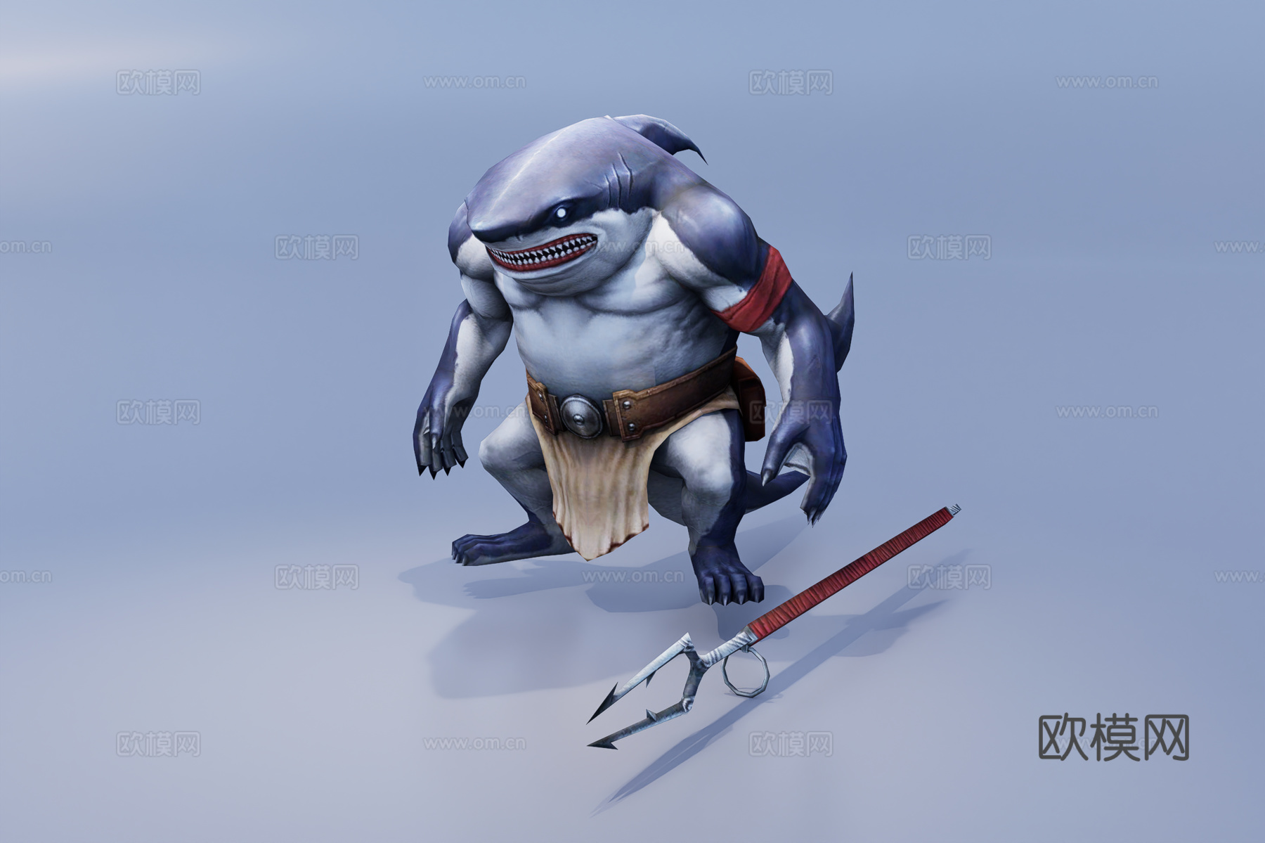 鲨鱼战士3d模型