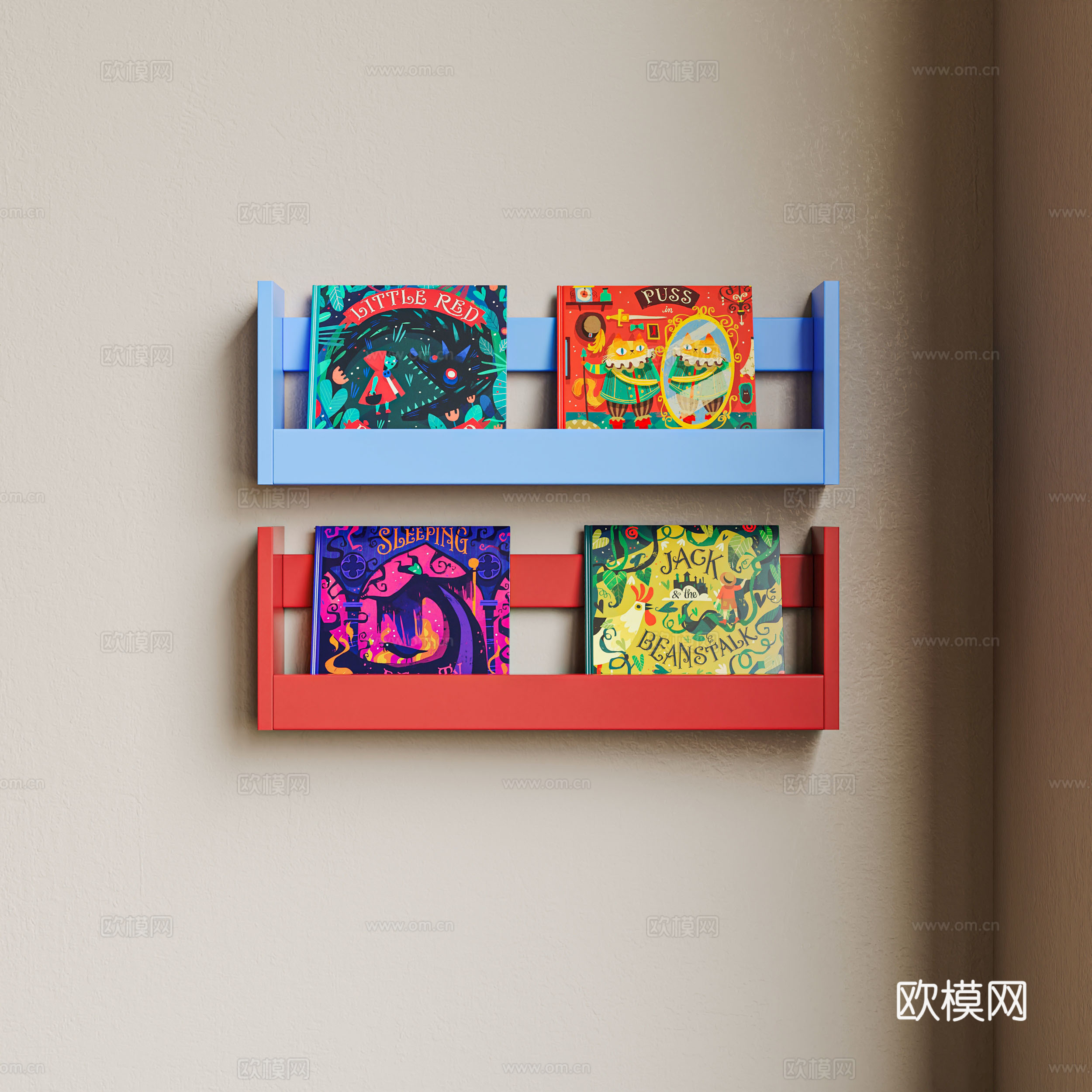 现代置物架 置物柜 装饰柜 背景墙su模型
