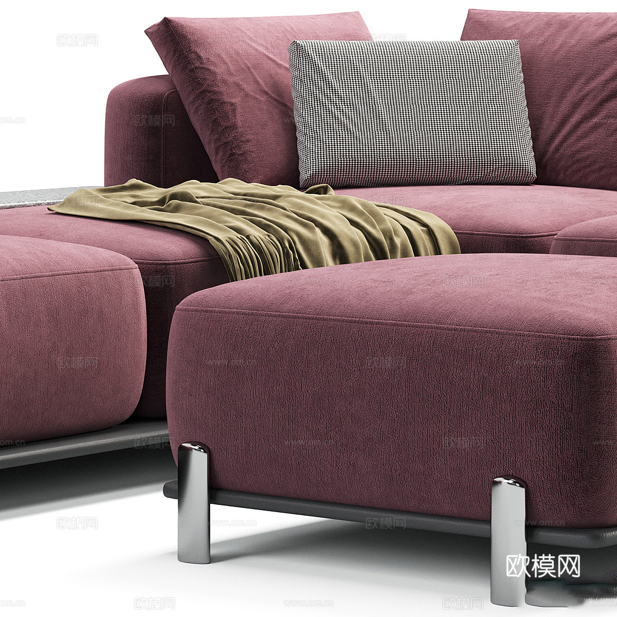 现代意式 Poliform Brera 组合沙发3d模型