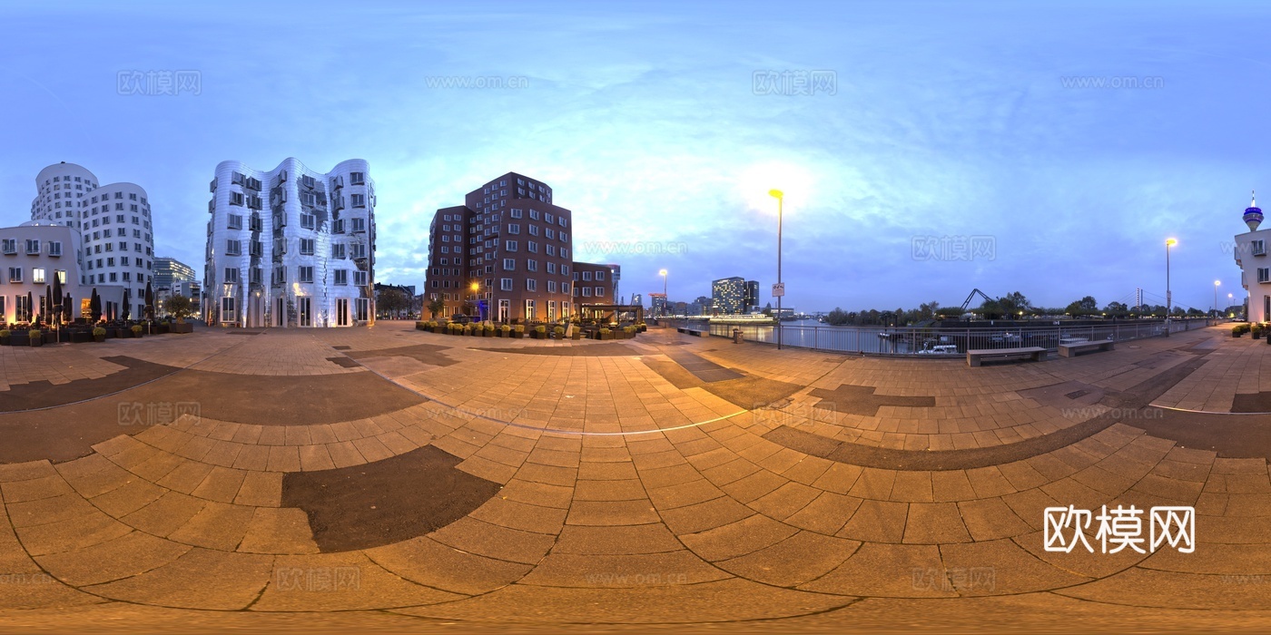 半夜景街道8k 夜景街区 乡镇夜景 黎明下载