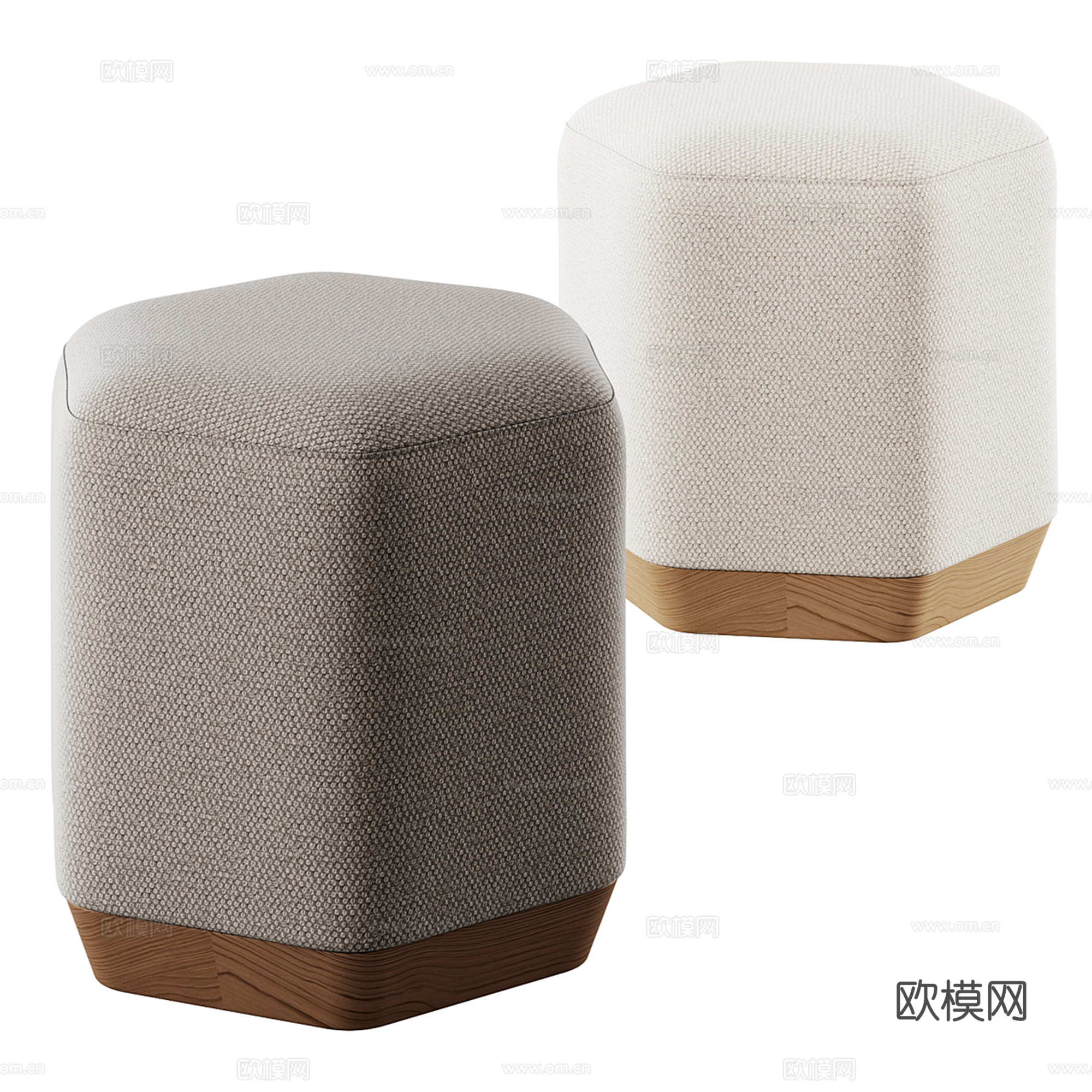 现代沙发凳 矮凳 梳妆凳 换鞋凳su模型