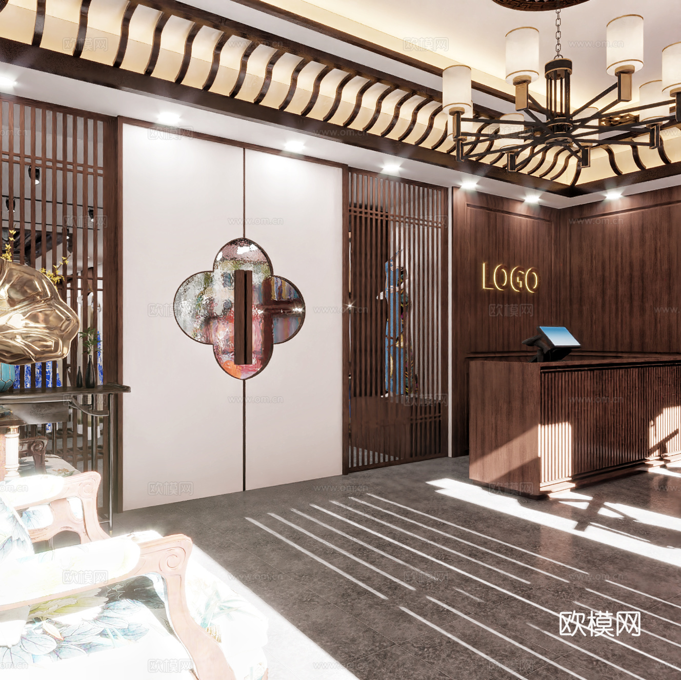 旗袍服装店3d模型
