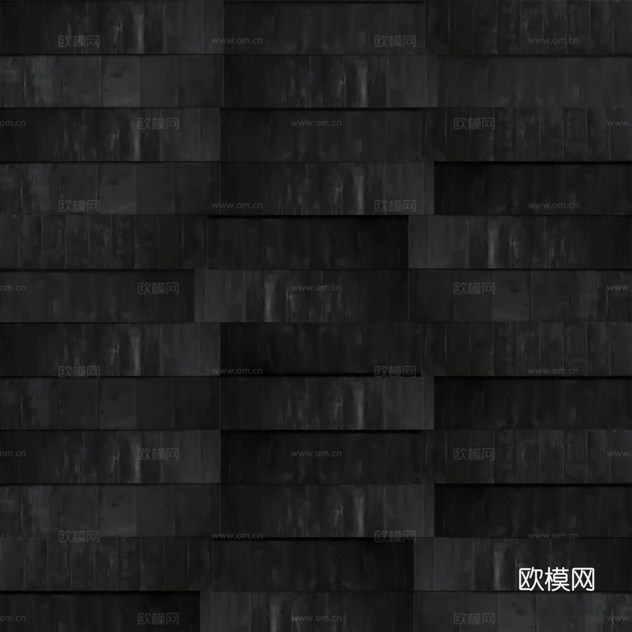 炭黑色仿古砖贴图