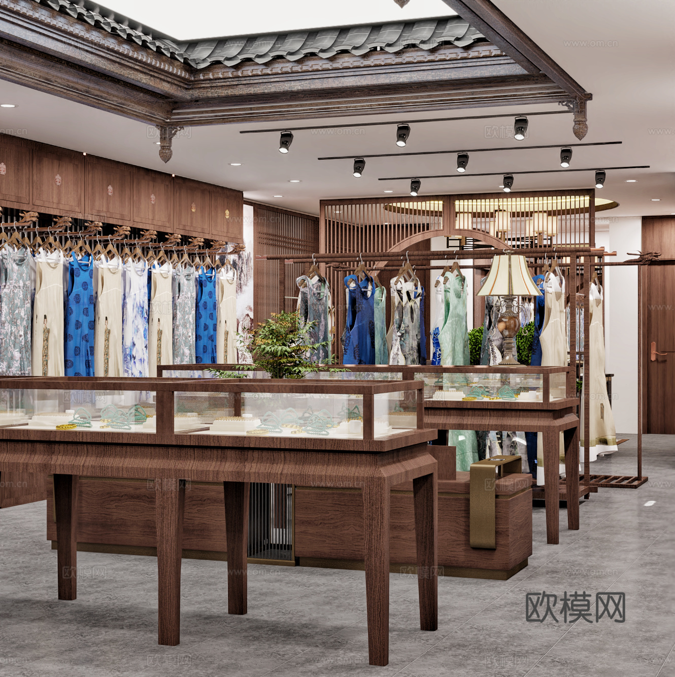 旗袍服装店3d模型